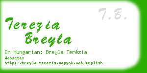 terezia breyla business card